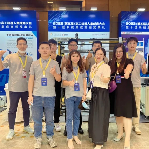 staff at the exhibition